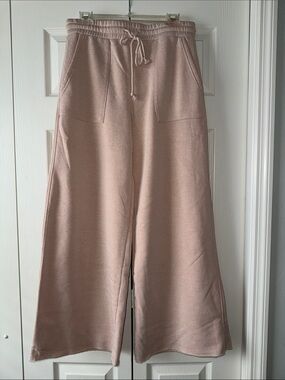 Double Zero Cozy Drawstring Sweatpants - Tan Blush